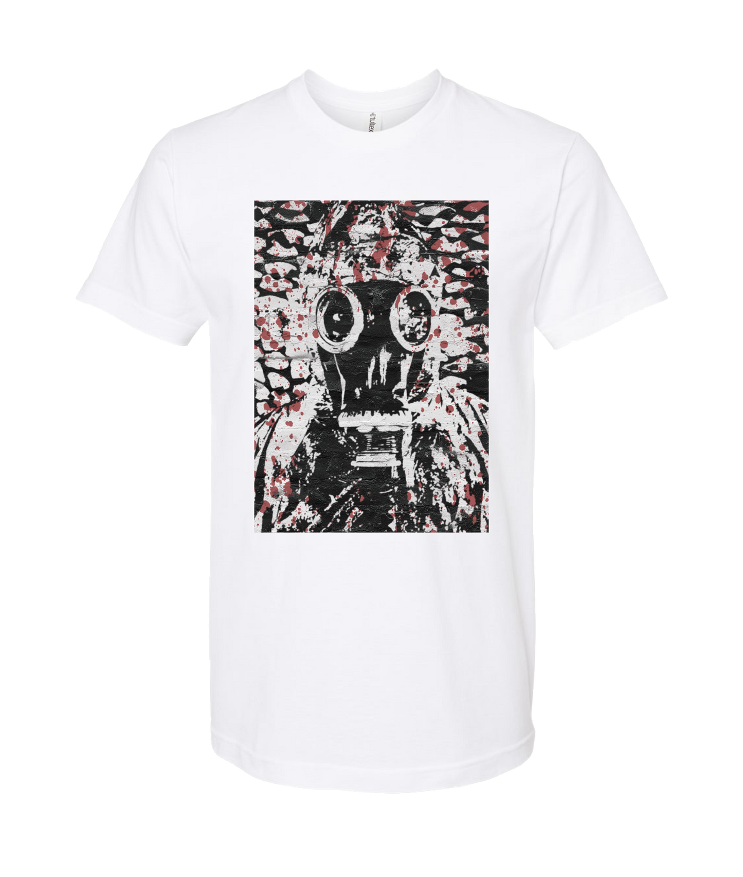 V-JBPTOP - Gas Mask - White T Shirt