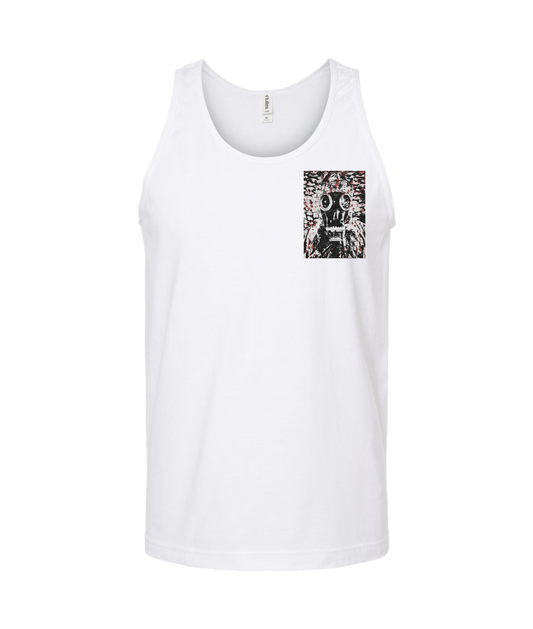 V-JBPTOP - Gas Mask - White Tank Top
