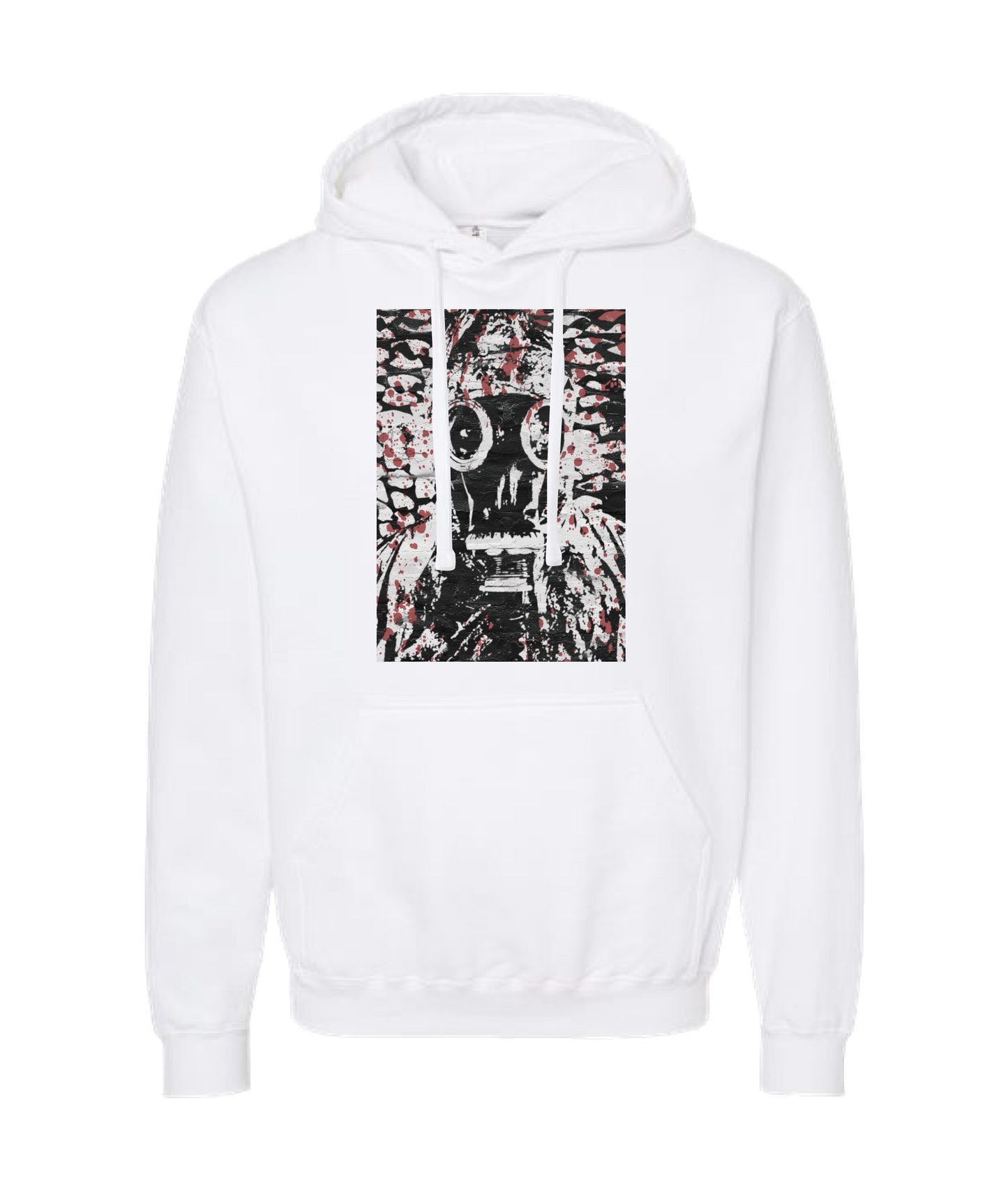 V-JBPTOP - Gas Mask - White Hoodie