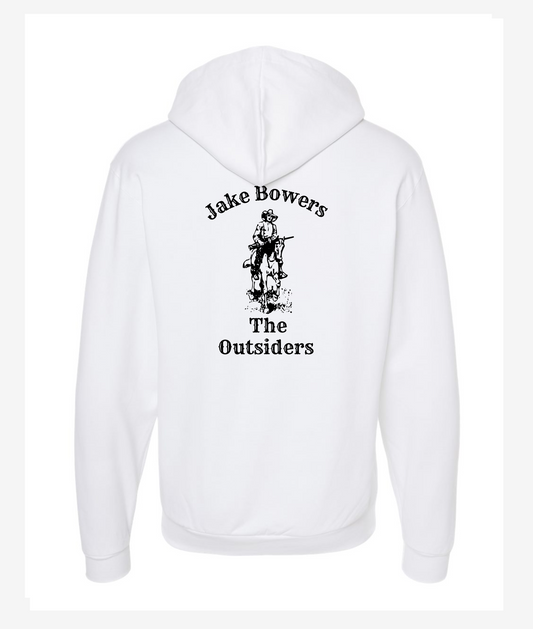 Jake Bowers Swag - The Outsiders - White Zip Hoodie