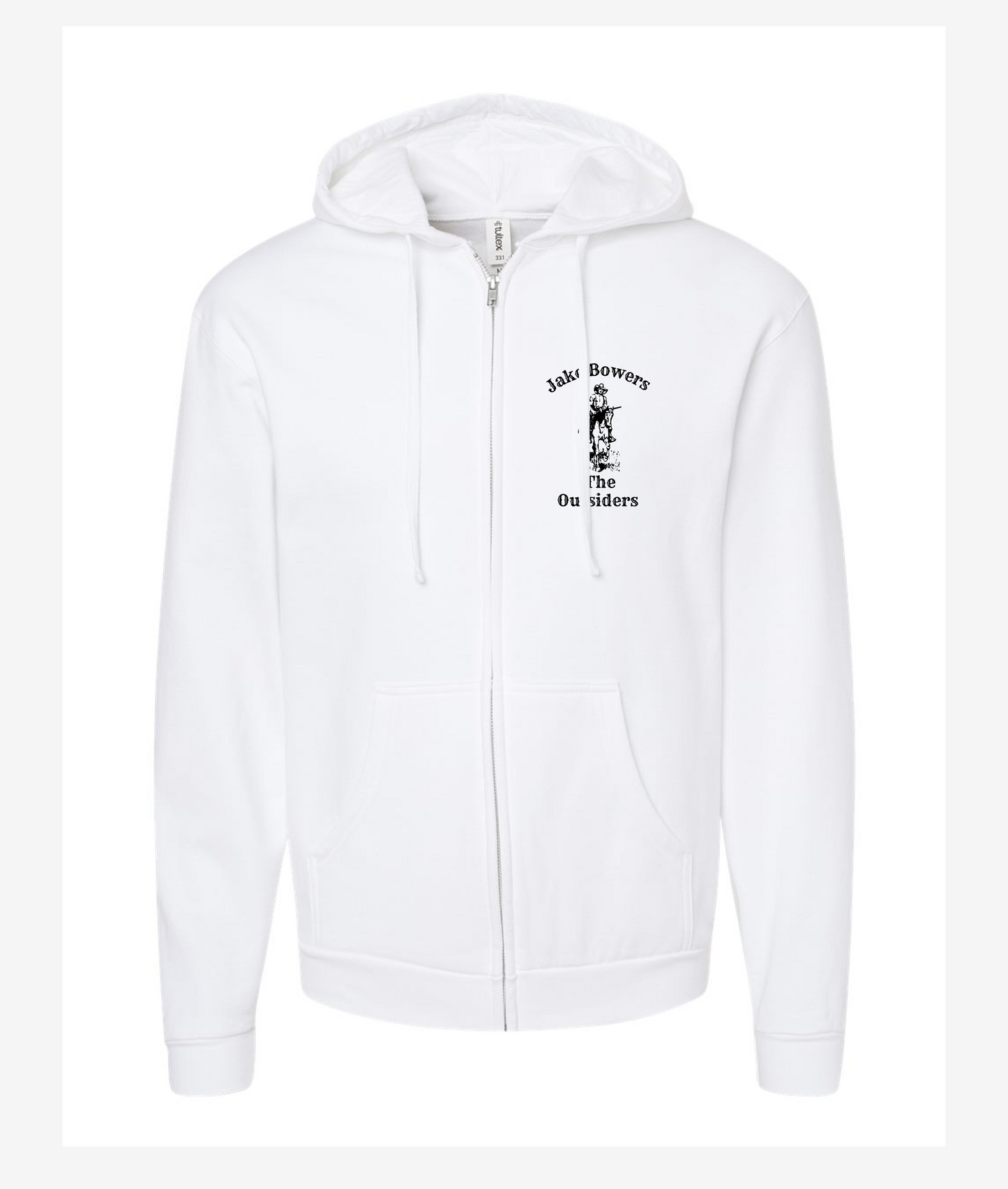 Jake Bowers Swag - The Outsiders - White Zip Hoodie