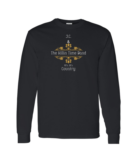 JC & The Killin Time Band - Gold Logo - Black Long Sleeve T