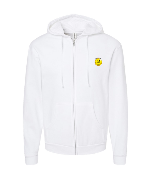V-JCOTOP - I AM JAMAL - White Zip Up Hoodie
