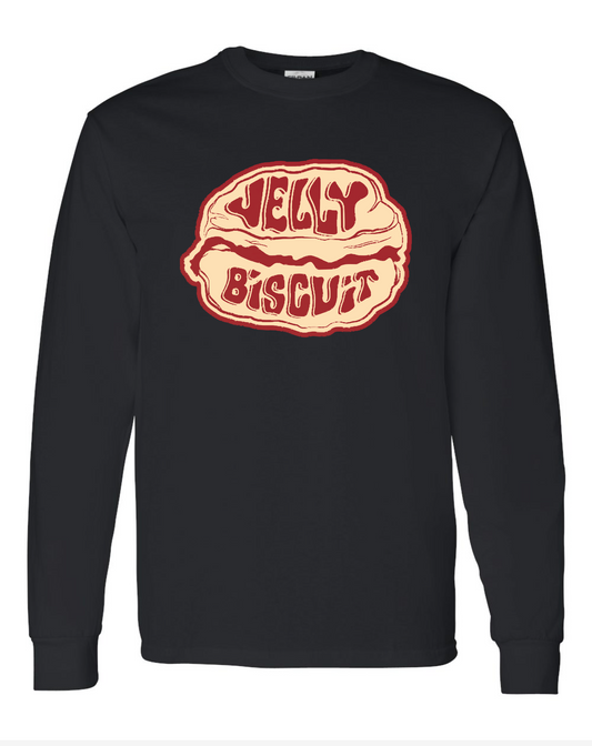 Jelly Biscuit - Logo - Black Long Sleeve T