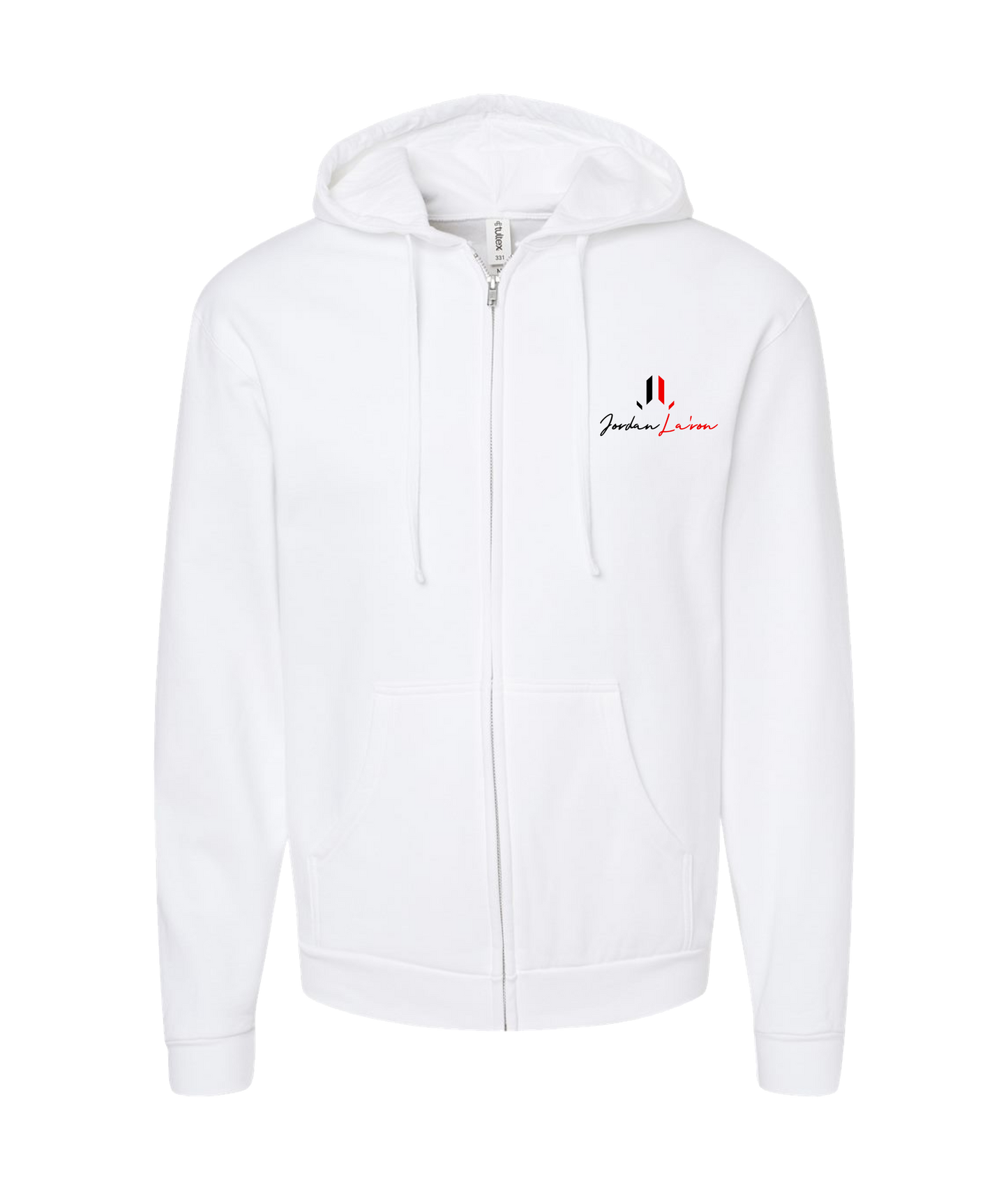 V-JLBTOP - DESIGN 1 - White Zip Up Hoodie