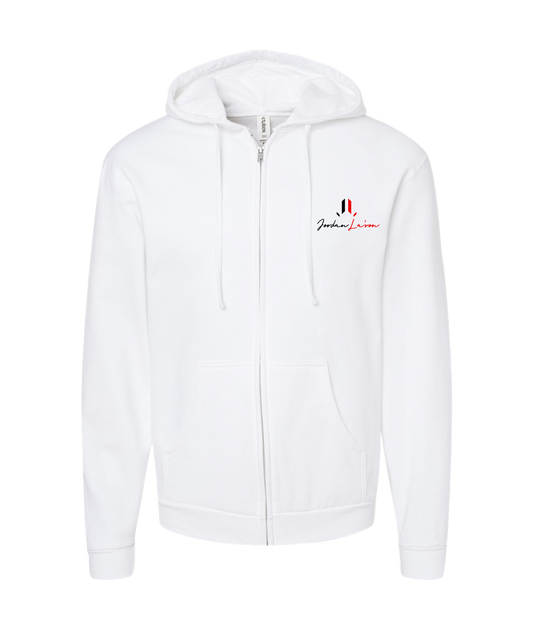 V-JLBTOP - DESIGN 1 - White Zip Up Hoodie