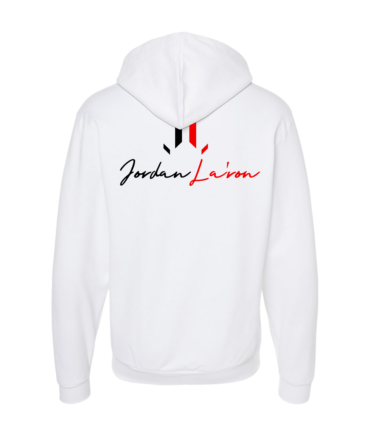 Jordan la'ron Brand - DESIGN 1 - White Zip Up Hoodie