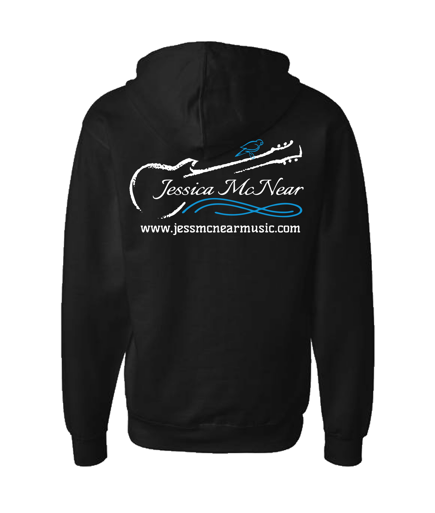 V-JMCNTOP - GUITAR BIRD - Black Zip Up Hoodie