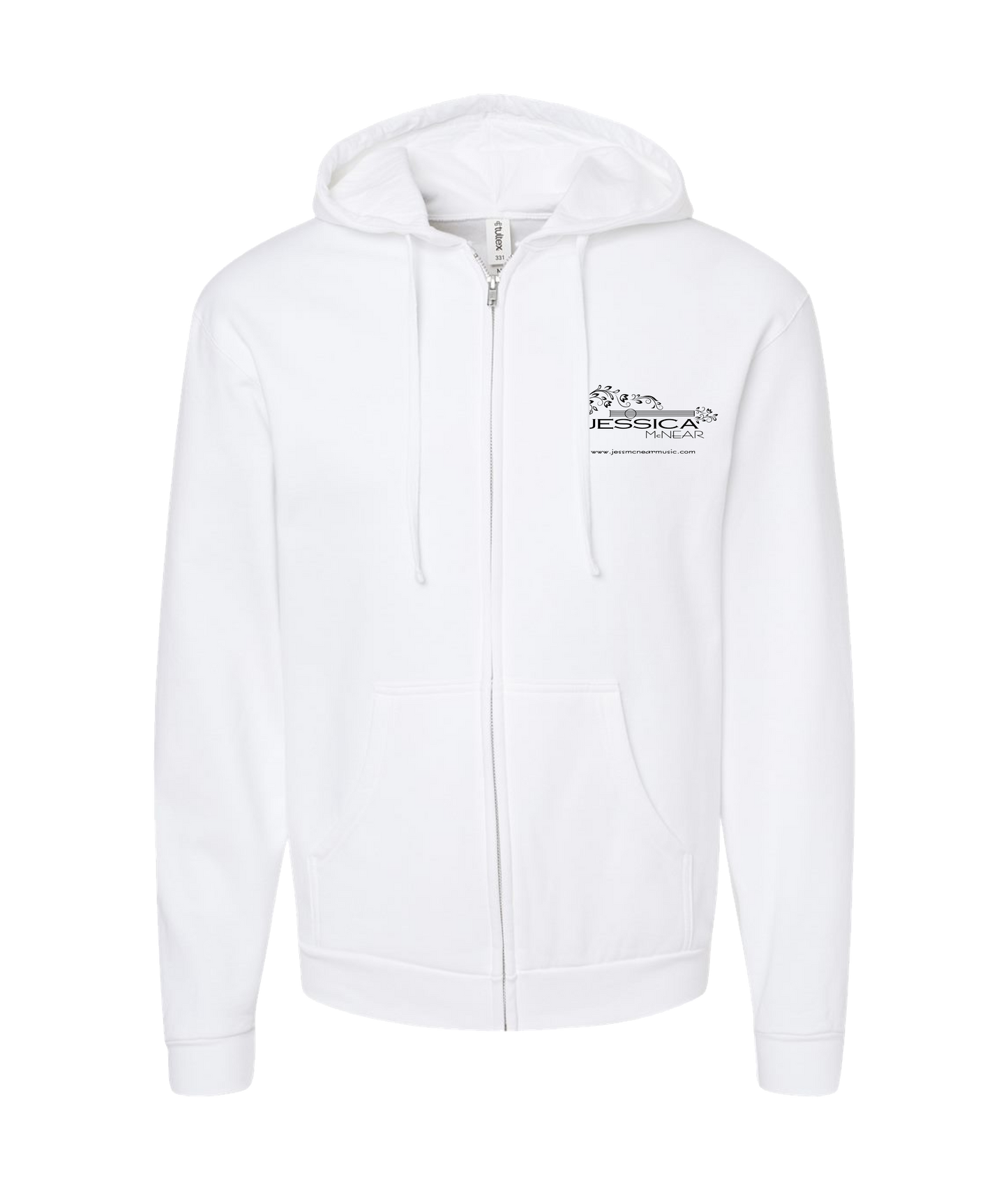 V-JMCNTOP - GUITAR - White Zip Up Hoodie