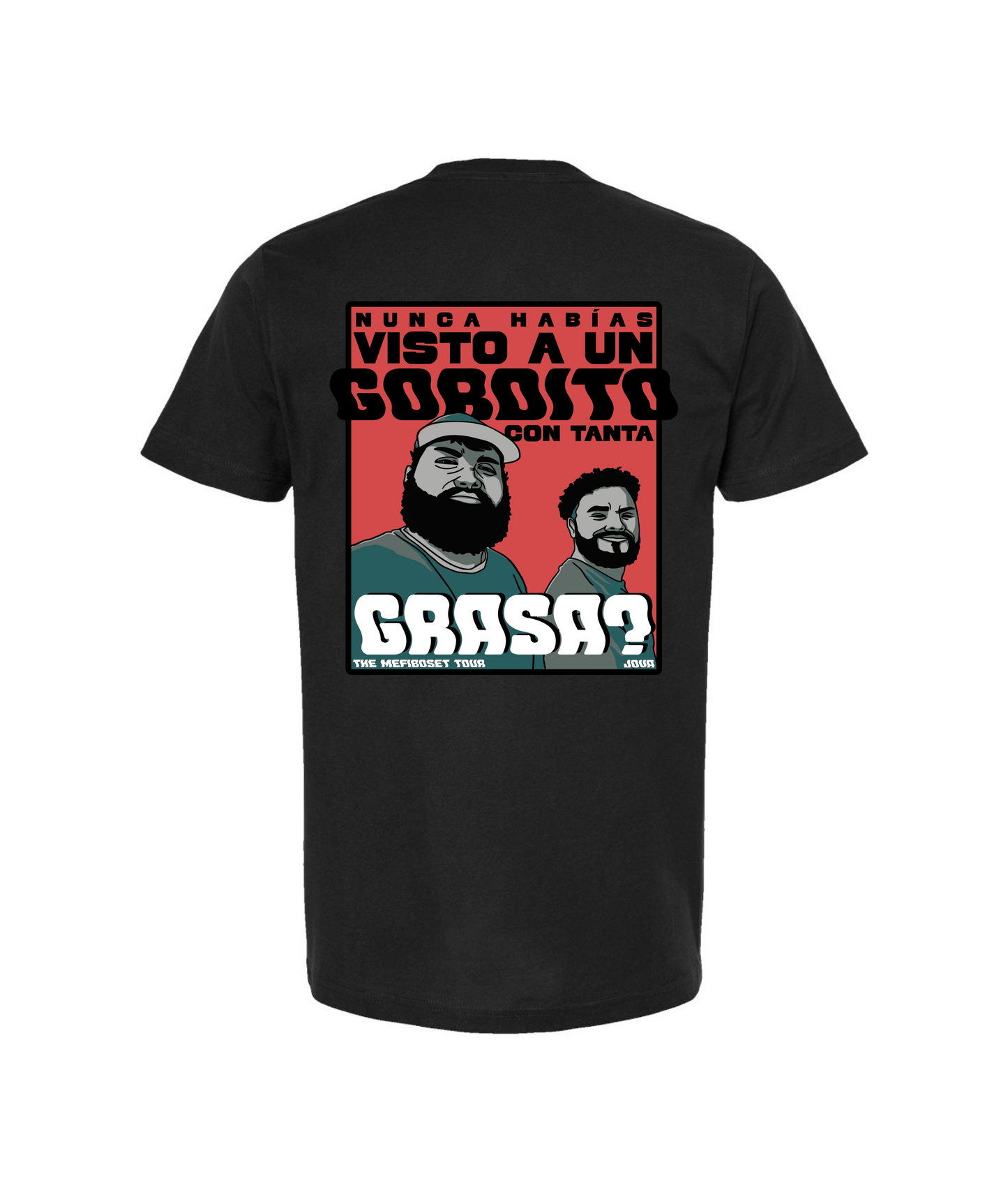 V-JMMTOP - GRASA? - Black T-Shirt