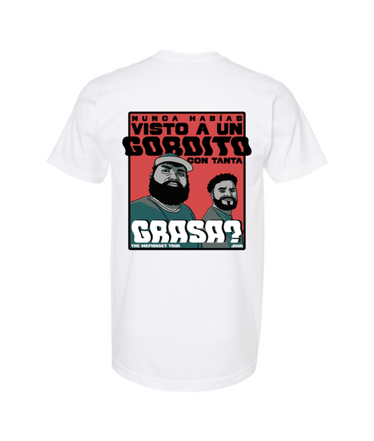 V-JMMTOP - GRASA? - White T Shirt