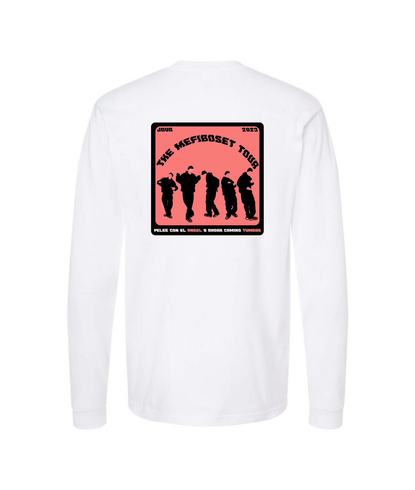 JOVA MUSIC MERCH - THE MEFIBOSET TOUR - White Long Sleeve T