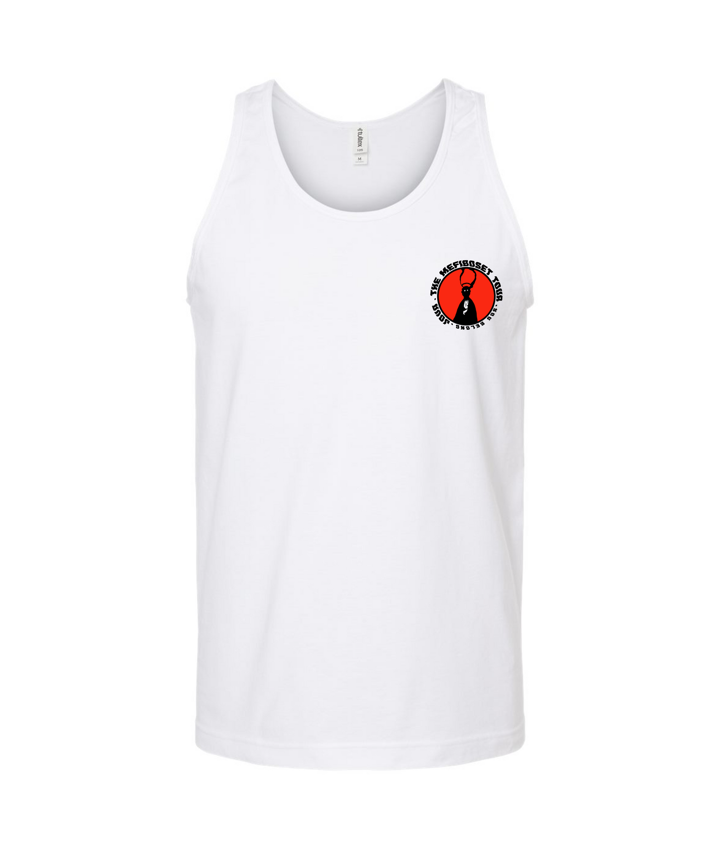 V-JMMTOP - THE MEFIBOSET TOUR - White Tank Top