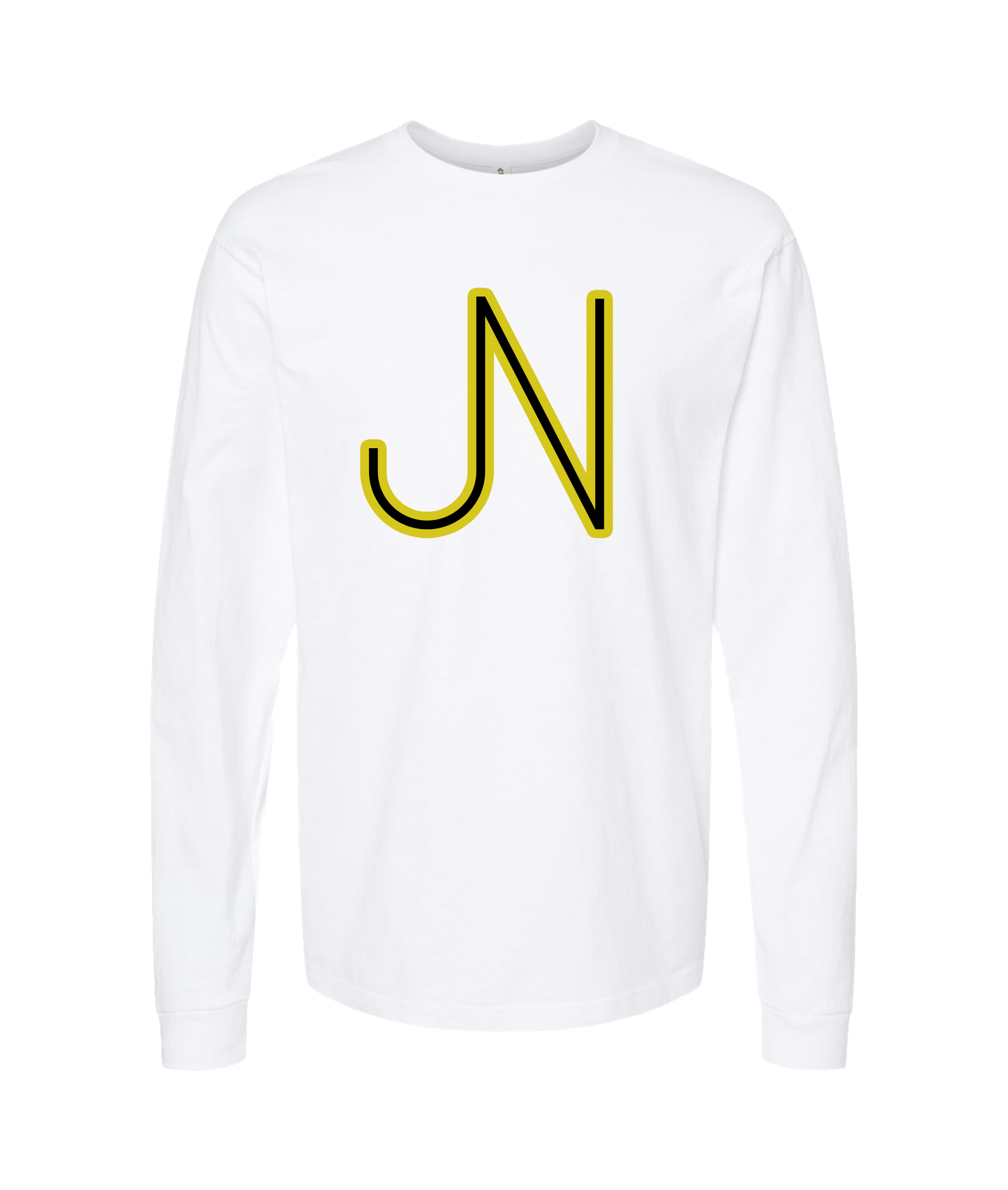 James Neary Music - JN (Yellow) - White Long Sleeve T