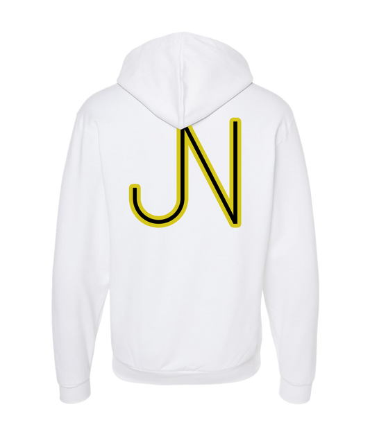 James Neary Music - JN (Yellow) - White Zip Up Hoodie