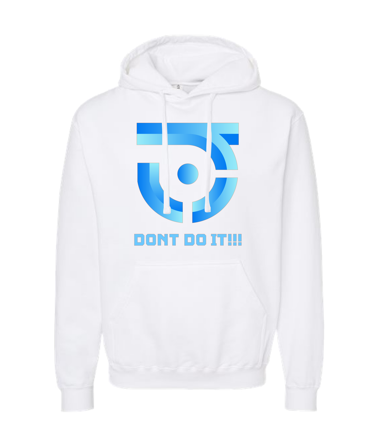 V-JSDDTOP - DON'T DO IT - White Hoodie