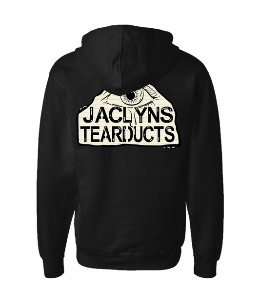 Jaclyns Tearducts - Logo - Black Zip Up Hoodie