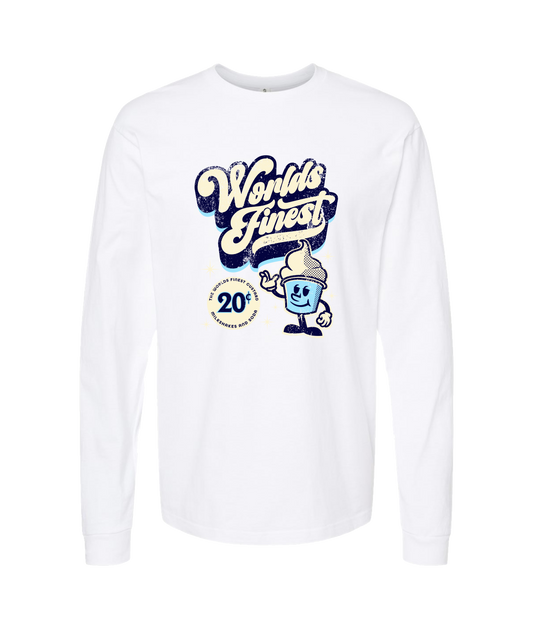 V-KHTTOP - Worlds Finest - White Long Sleeve T
