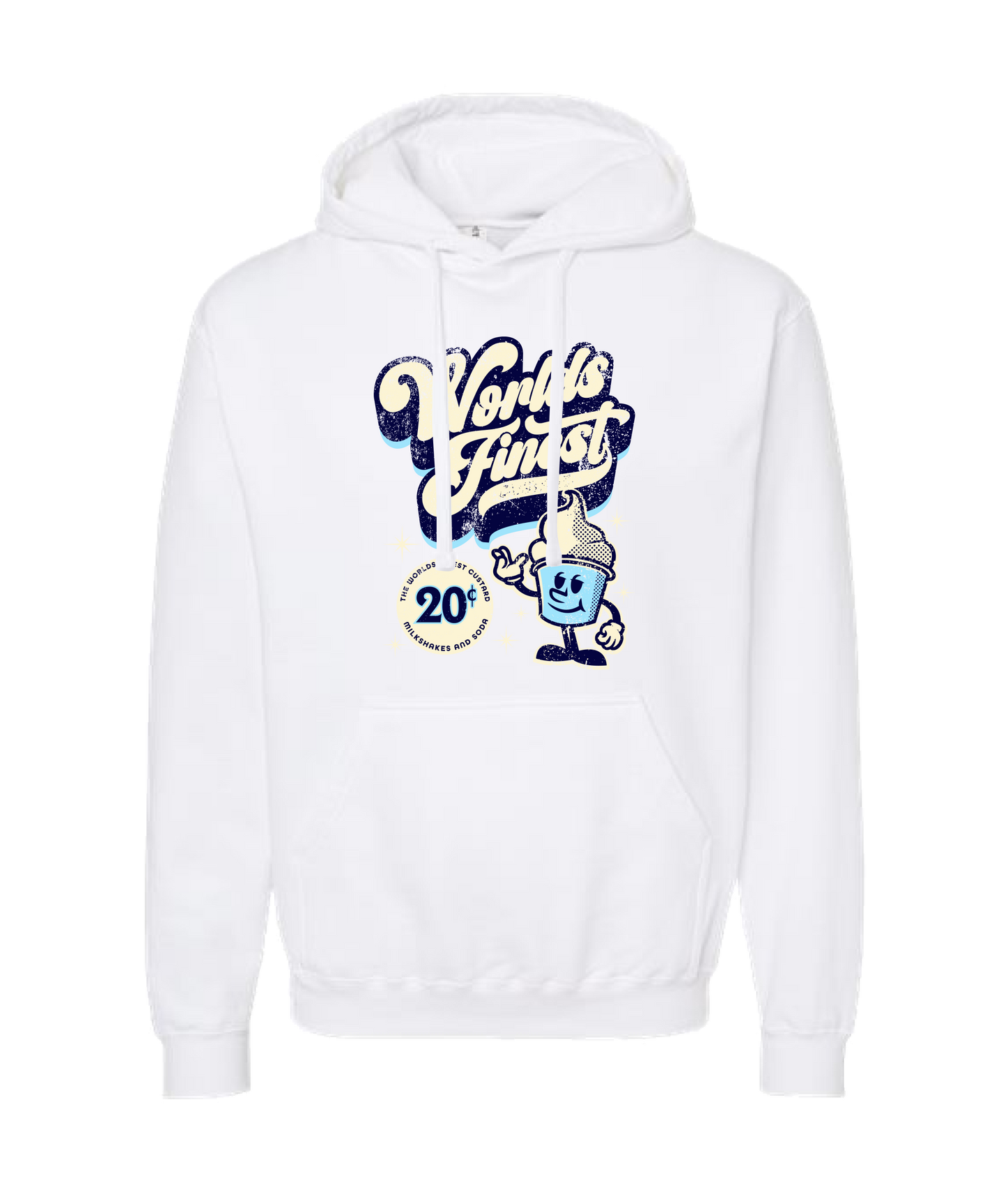V-KHTTOP - Worlds Finest - White Hoodie
