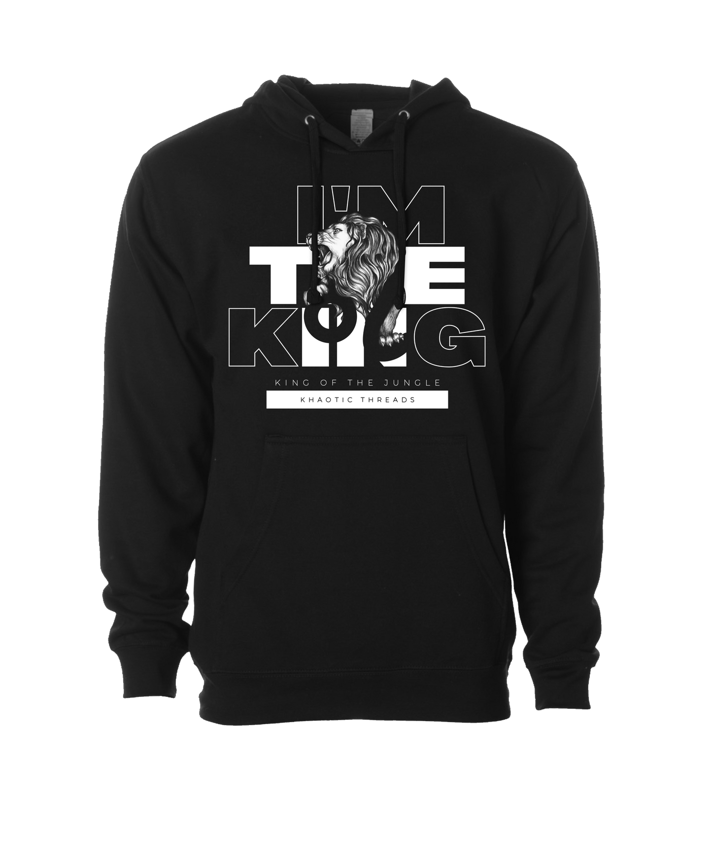 khaotic Threads - I'm The King - Black Hoodie
