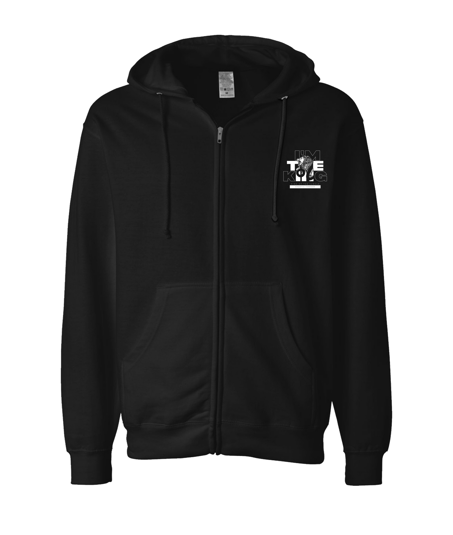 V-KHTTOP - I'm The King - Black Zip Up Hoodie