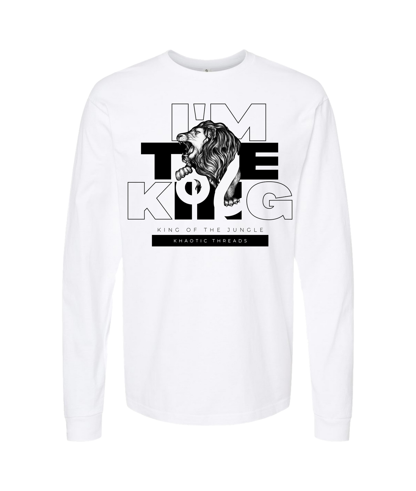 V-KHTTOP - I'm The King - White Long Sleeve T