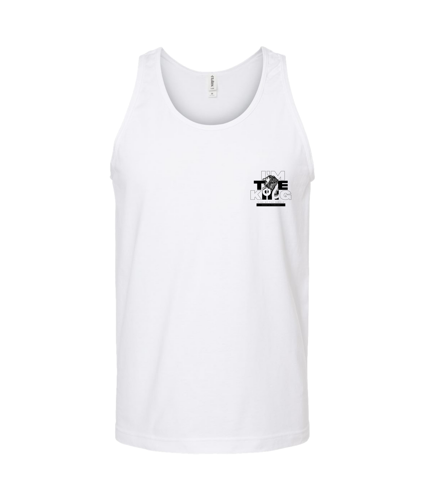 khaotic Threads - I'm The King - White Tank Top