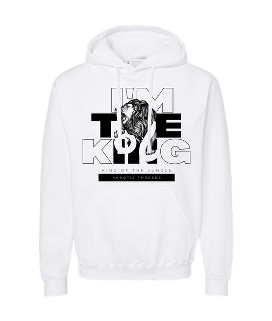 khaotic Threads - I'm The King - White Hoodie