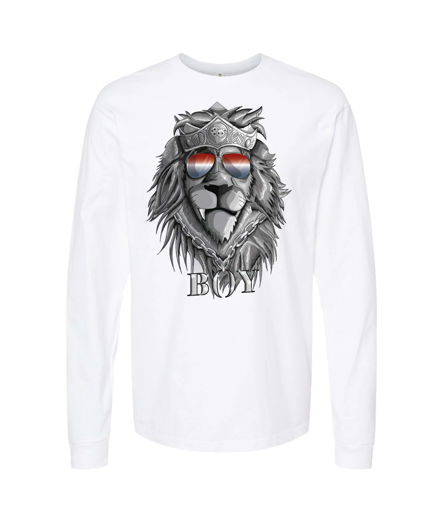 King Julgah - Lion - White Long Sleeve T