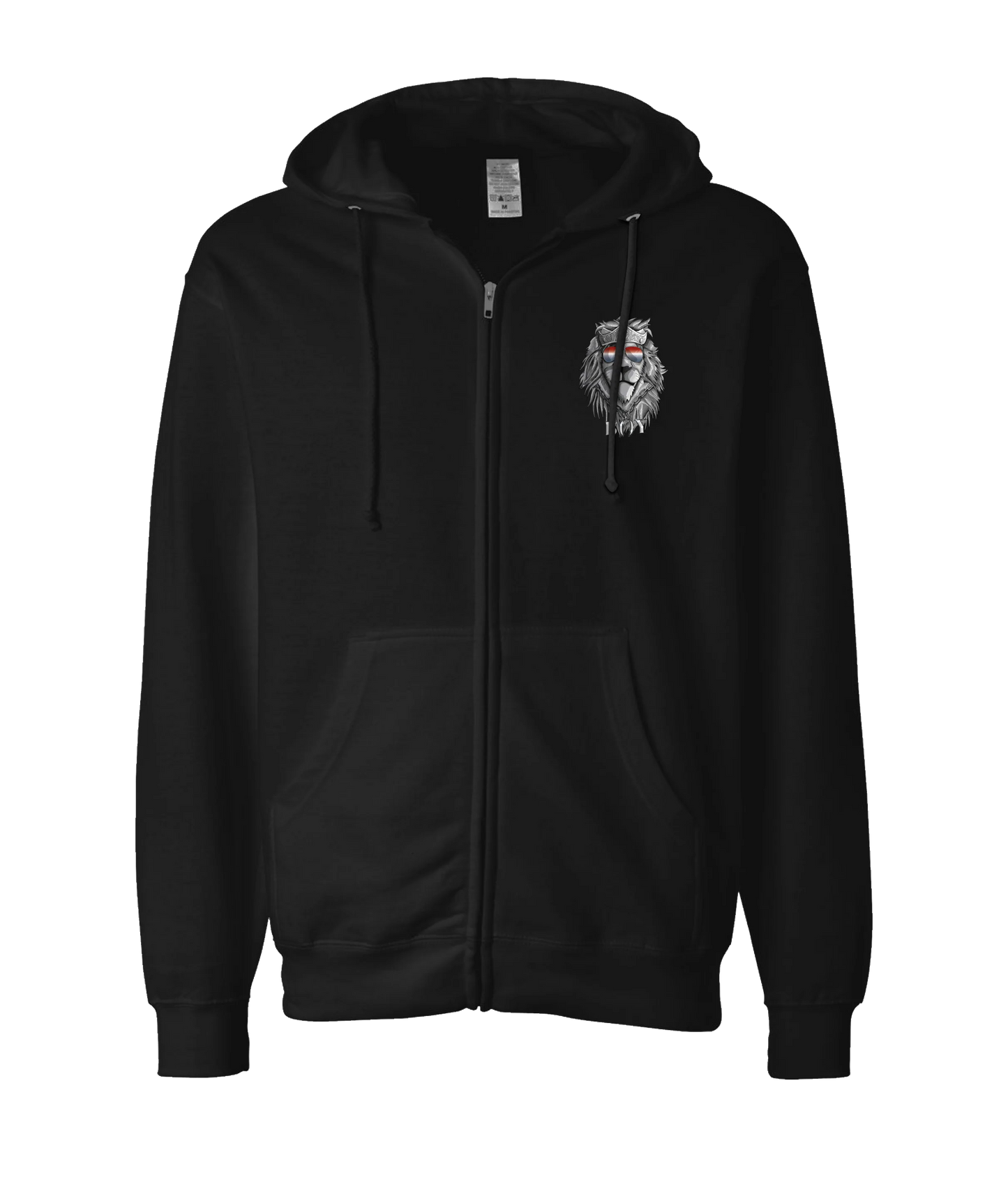 King Julgah - Lion - Black Zip Up Hoodie