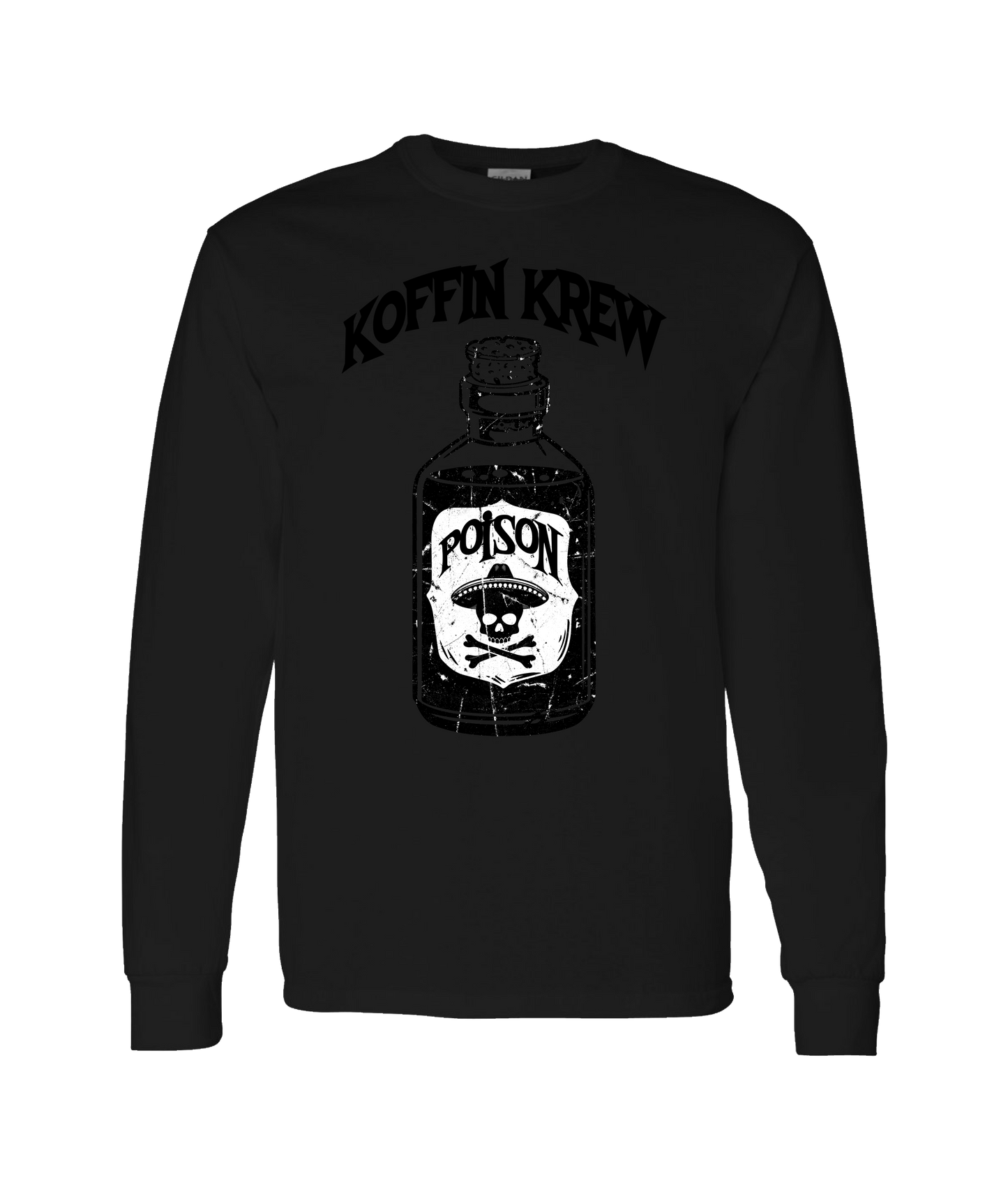 Koffin Krew Apparel - Pick Your Poison - Black Long Sleeve T
