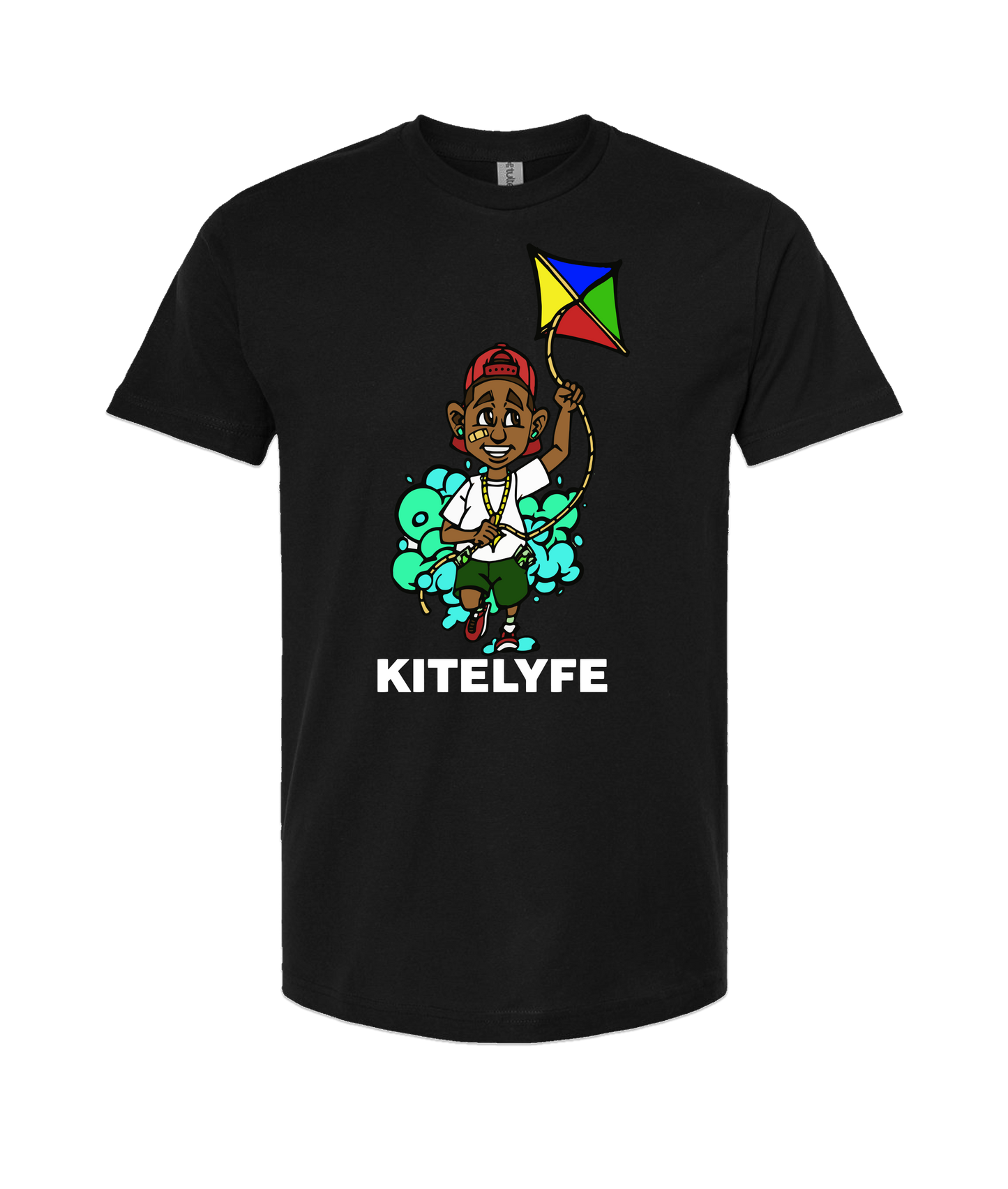 V-KLYFTOP - KITE - Black T-Shirt