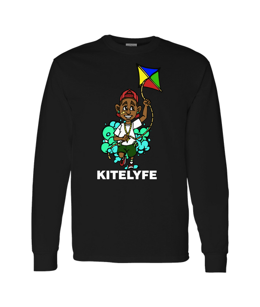 V-KLYFTOP - KITE - Black Long Sleeve T