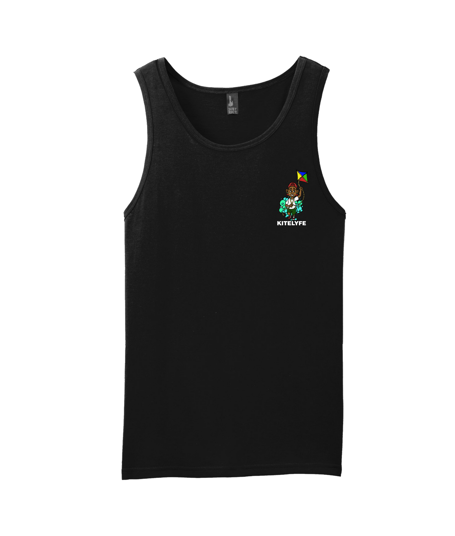 V-KLYFTOP - KITE - Black Tank Top