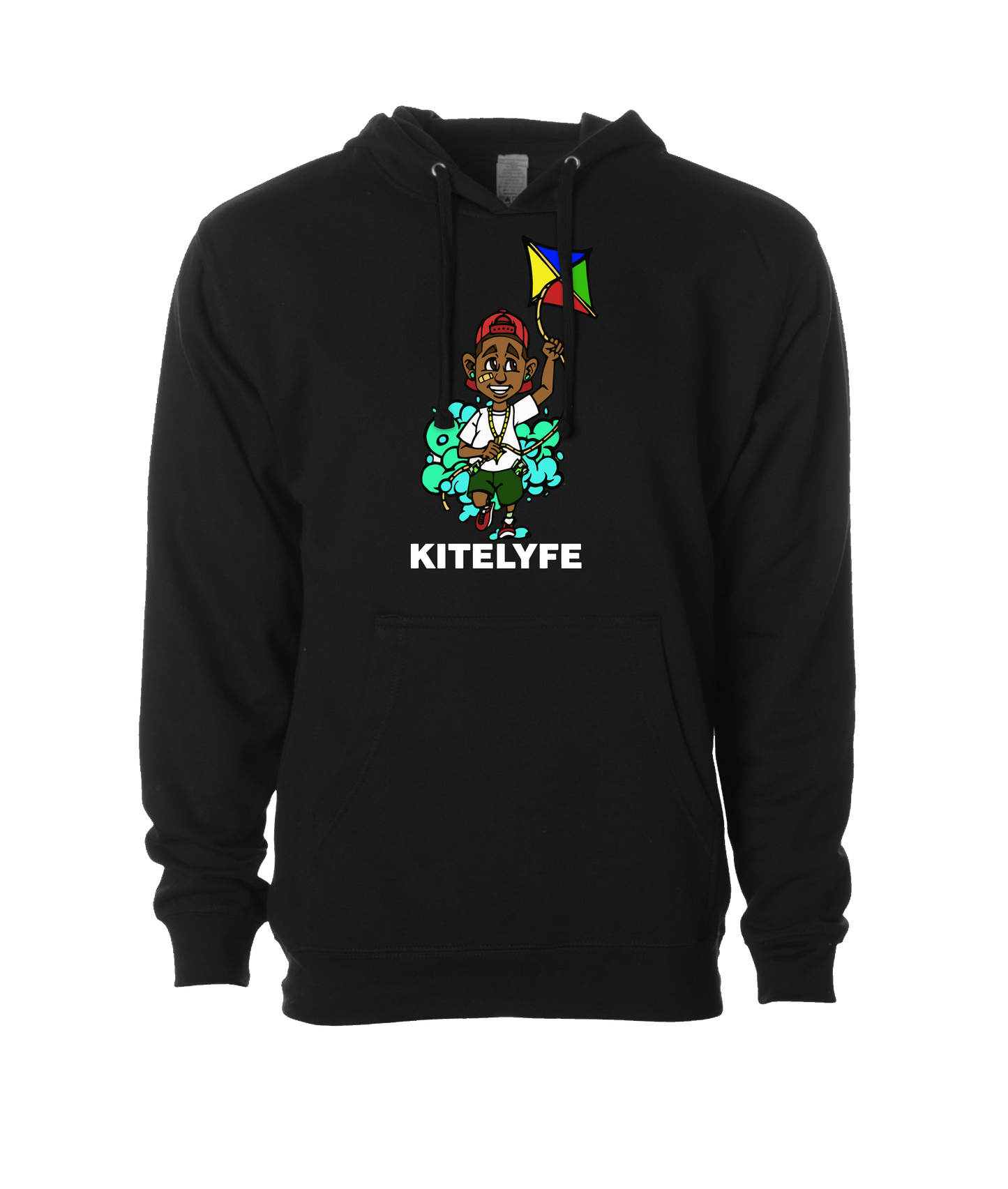 V-KLYFTOP - KITE - Black Hoodie