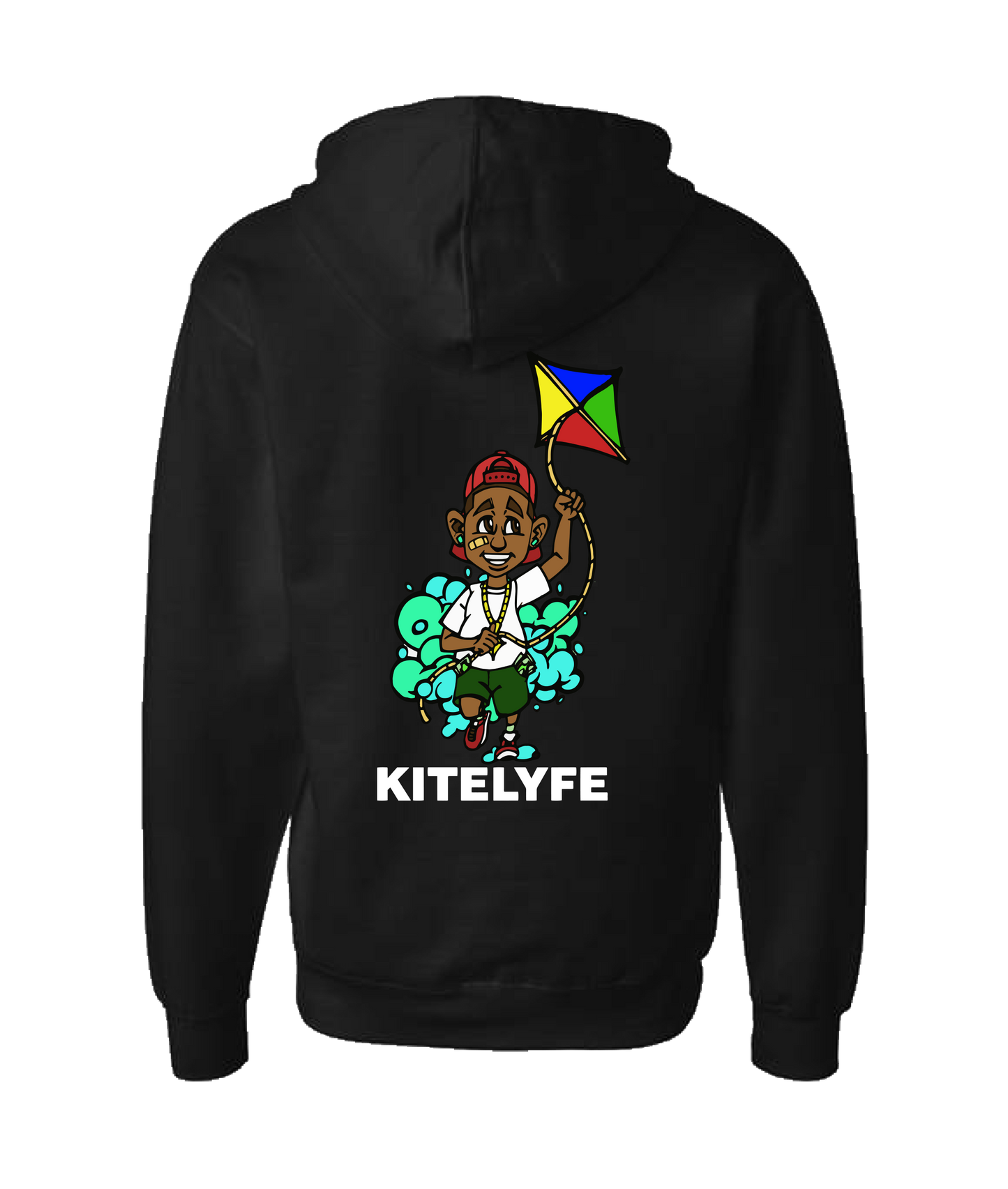 Kitelyfe - KITE - Black Zip Up Hoodie