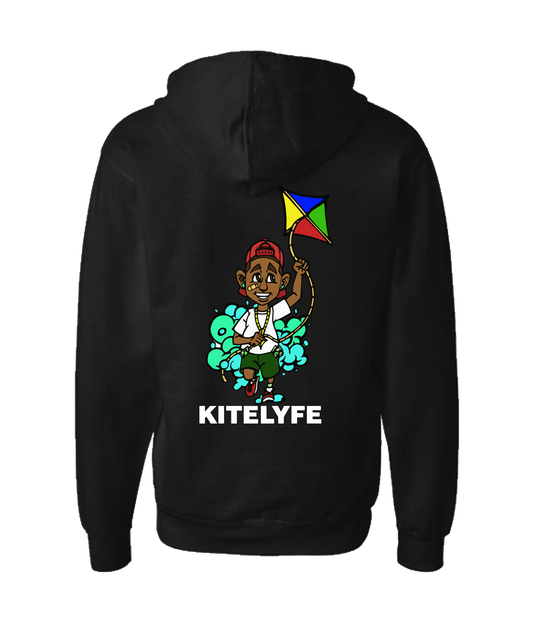 V-KLYFTOP - KITE - Black Zip Up Hoodie