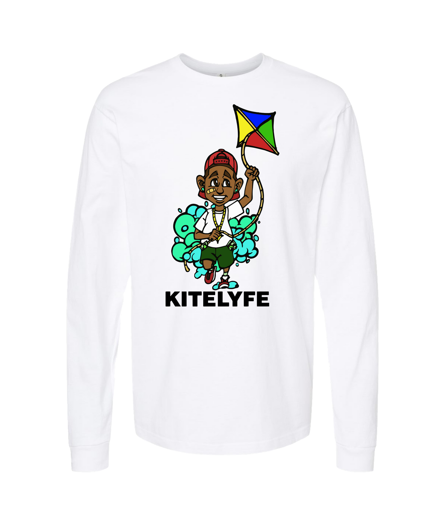 V-KLYFTOP - KITE - White Long Sleeve T
