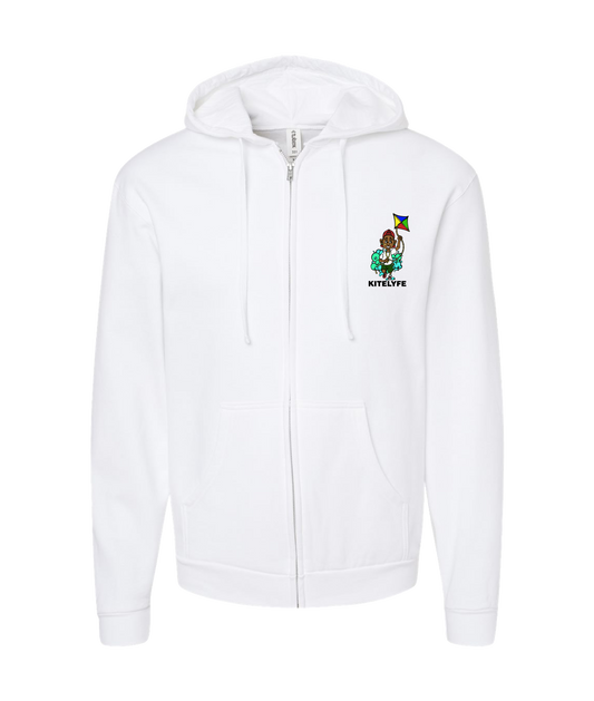 V-KLYFTOP - KITE - White Zip Up Hoodie