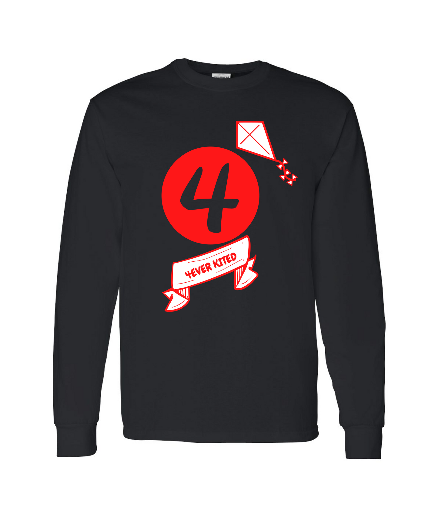 V-KLYFTOP - 4EVERKITED - Black Long Sleeve T
