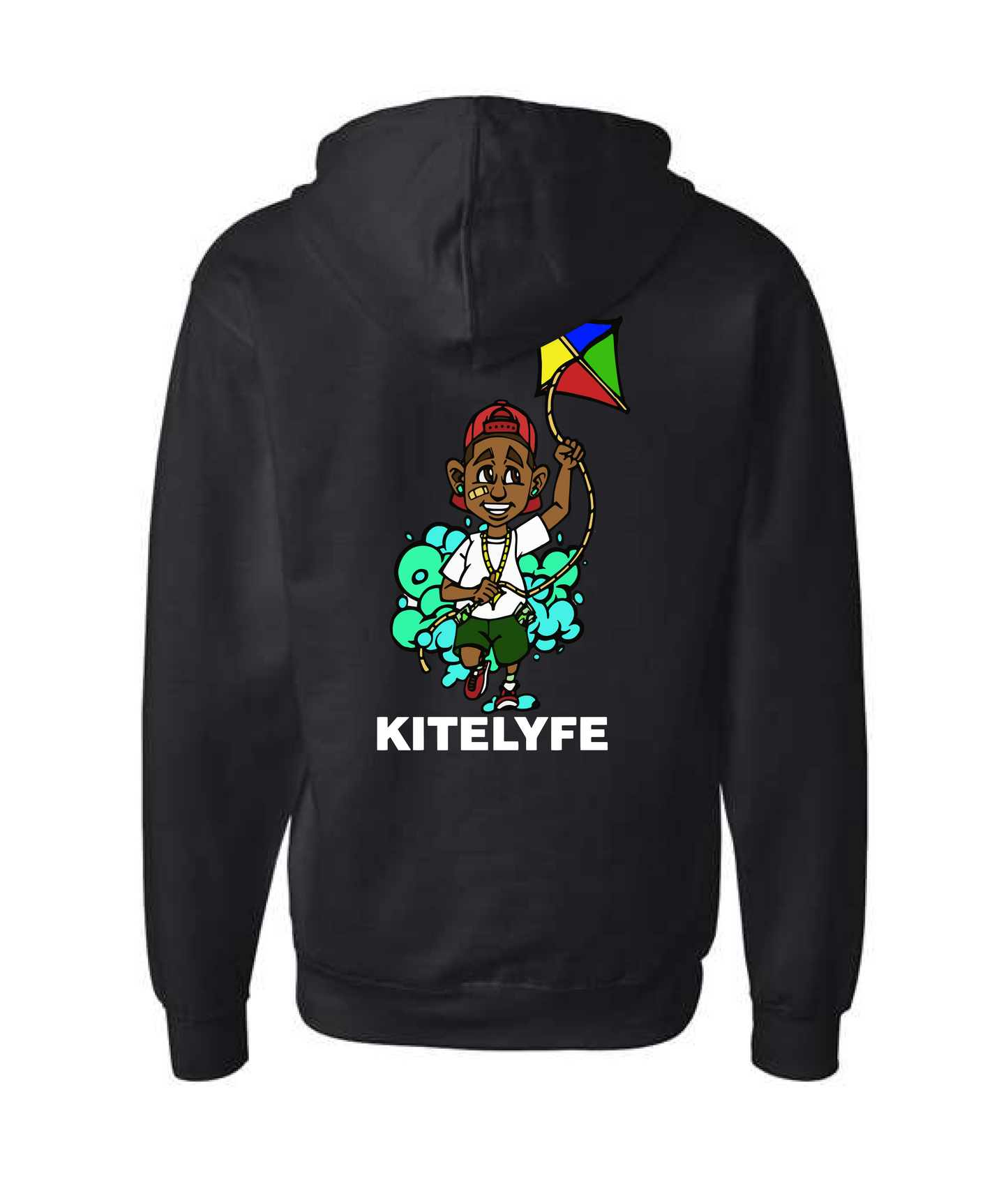 Kitelyfe - 4EVERKITED - Black Zip Up Hoodie
