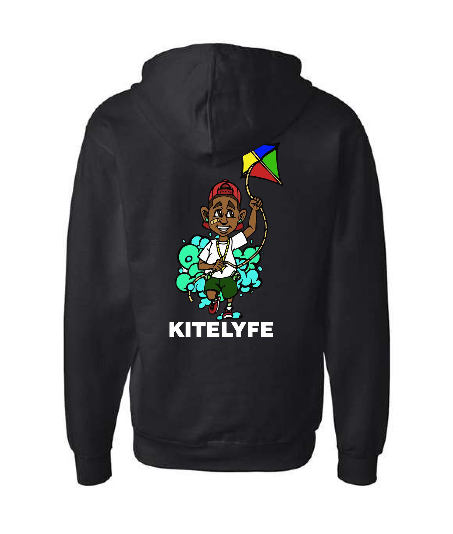 V-KLYFTOP - 4EVERKITED - Black Zip Up Hoodie