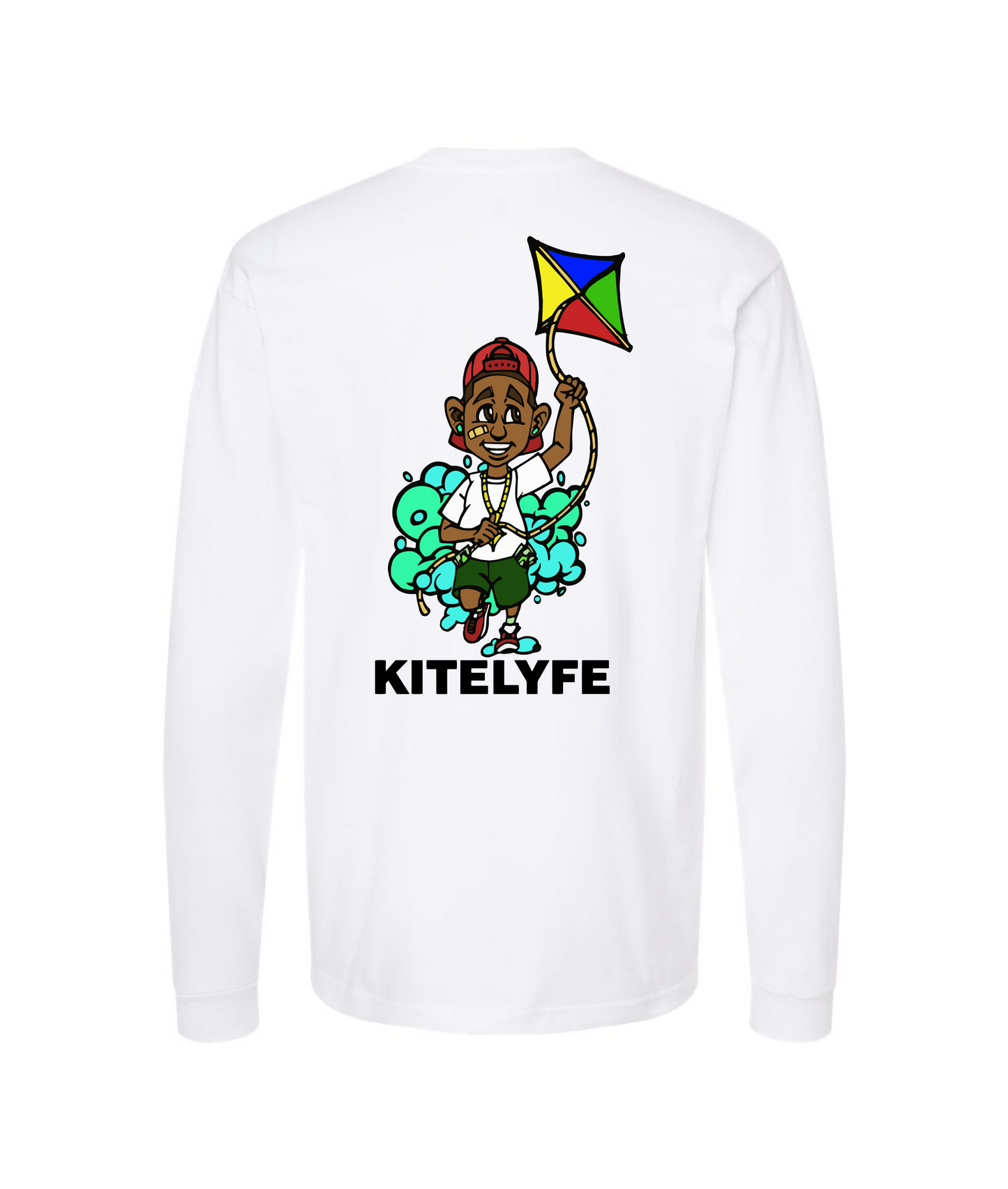V-KLYFTOP - 4EVERKITED - White Long Sleeve T