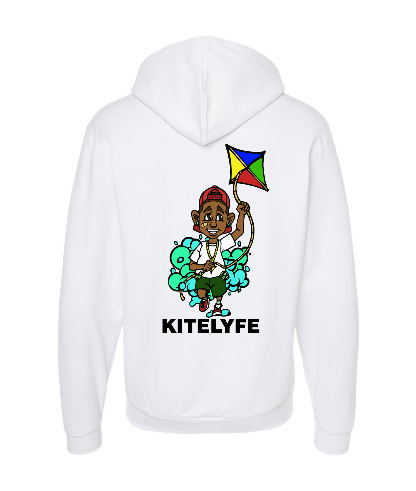V-KLYFTOP - 4EVERKITED - White Zip Up Hoodie