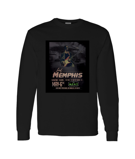 Kid Memphis - DESIGN 1 - Black Long Sleeve T