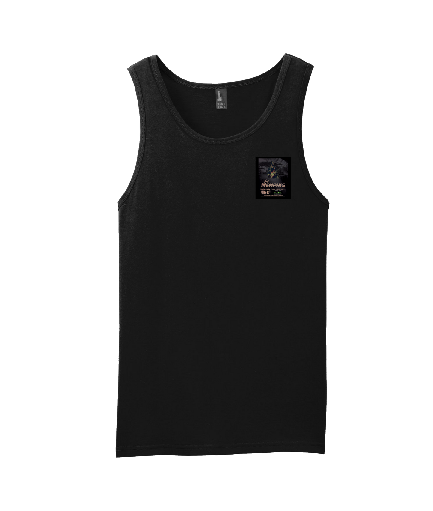 V-KMTOP - DESIGN 1 - Black Tank Top
