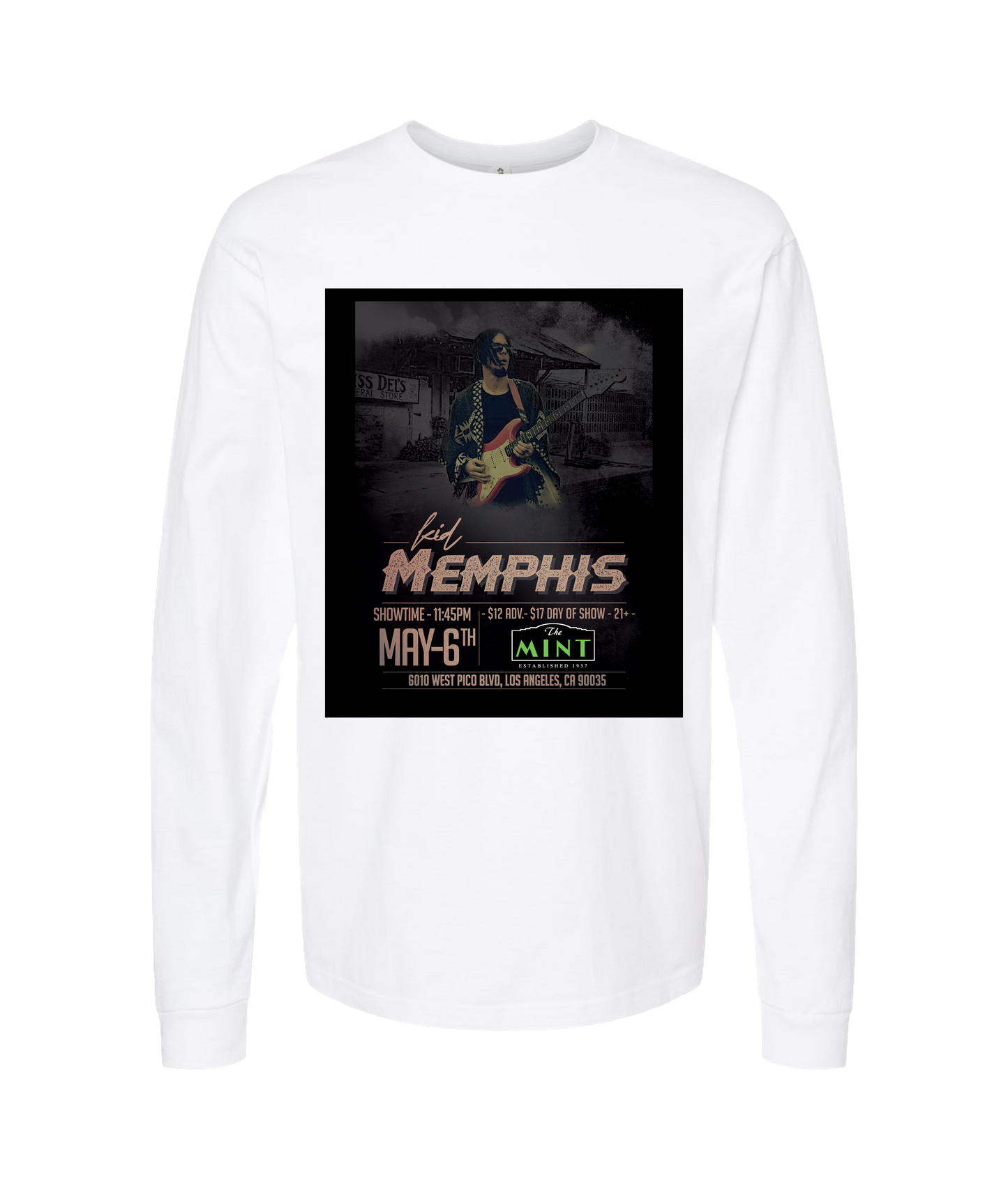 V-KMTOP - DESIGN 1 - White Long Sleeve T