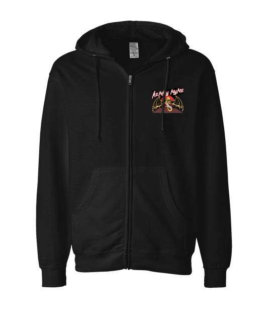 Kenny Nyne - Cyberdragon - Black Zip Up Hoodie