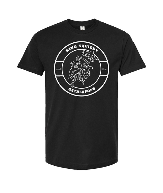 King Squiddy and the Sethlapods - Logo - Black T-Shirt