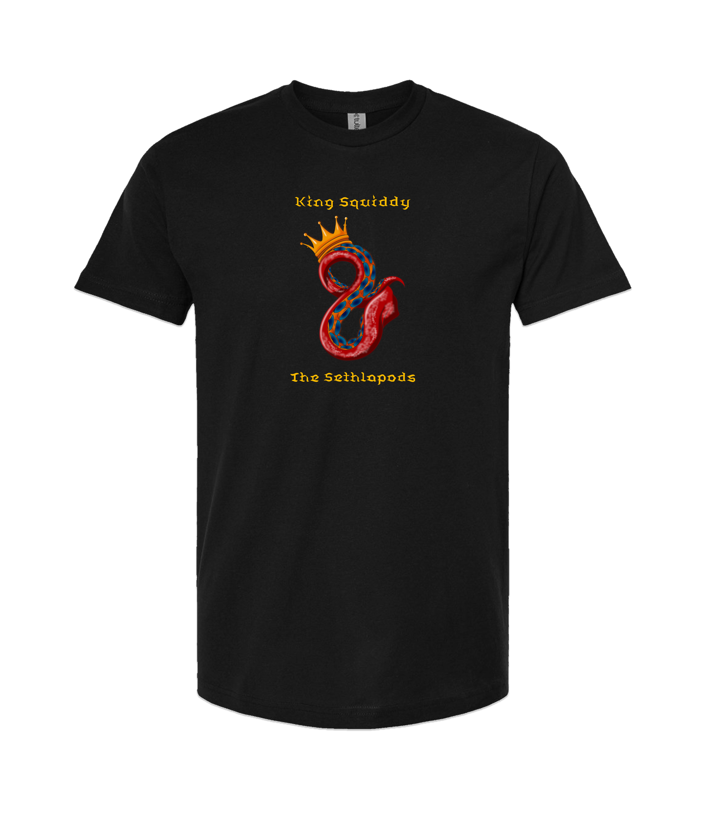 King Squiddy and the Sethlapods - Tentacle Crown - Black T Shirt